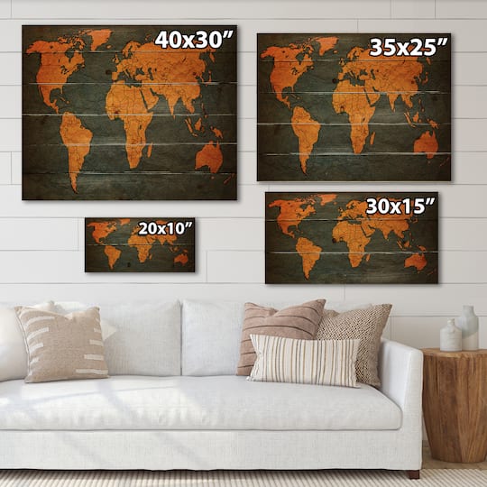 Designart - Ancient Map of The World Africa